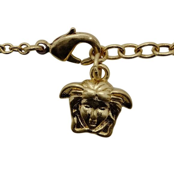 Versace Mothet of Pearl Gold Medusa Necklace - Picture 4 of 10